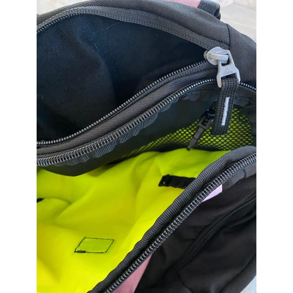 Adidas Hydroshield Backpack Pink Black Honeycomb Ripstop Sport Soccer Gym Bag